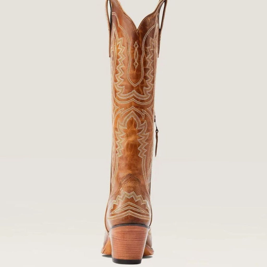 Women's Embroidered Knee-High Western Cowboy Boots