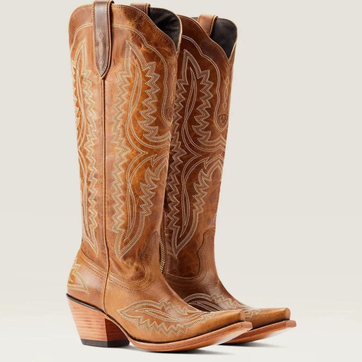 Women's Embroidered Knee-High Western Cowboy Boots