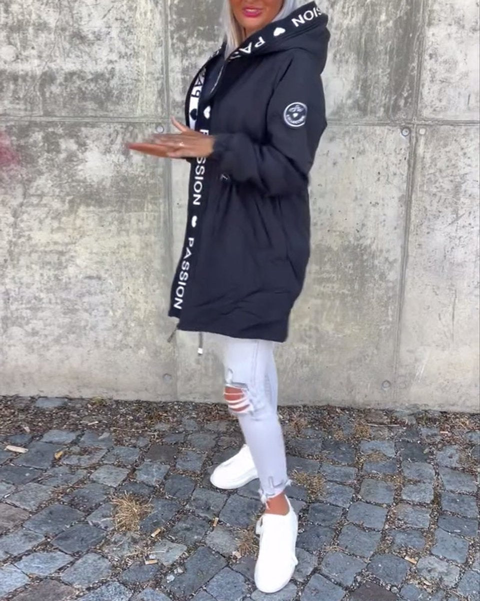 Women's Hooded Midi Parka Coat
