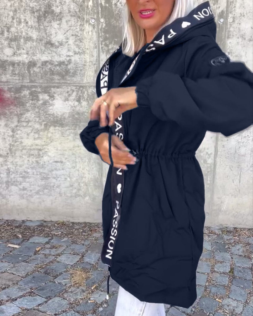 Women's Hooded Midi Parka Coat