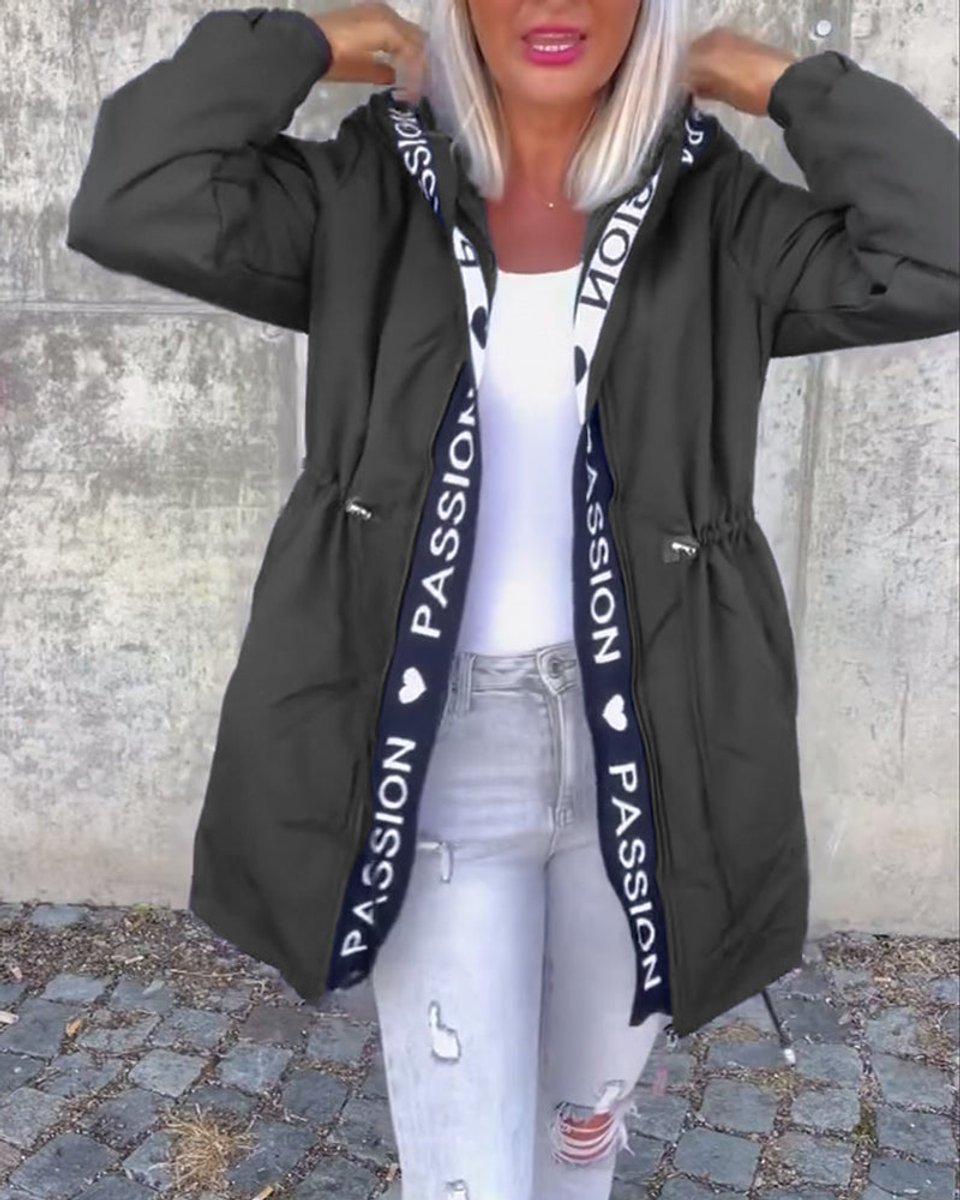 Women's Hooded Midi Parka Coat