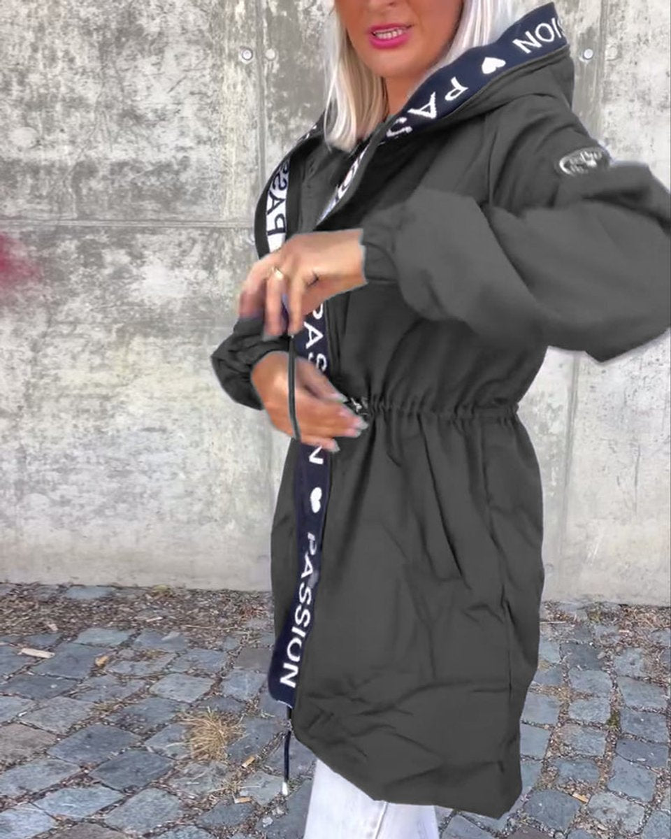 Women's Hooded Midi Parka Coat