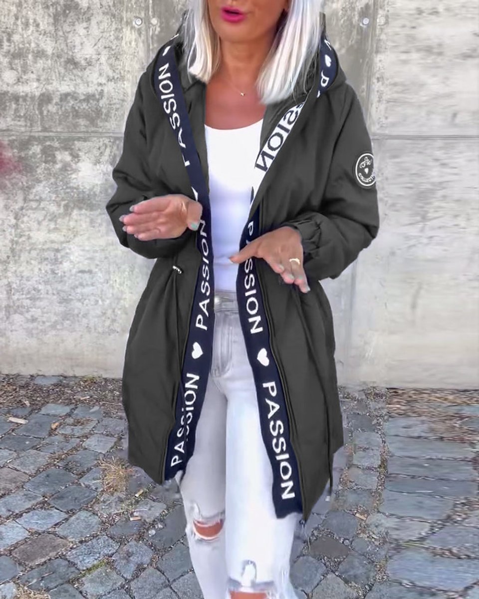 Women's Hooded Midi Parka Coat