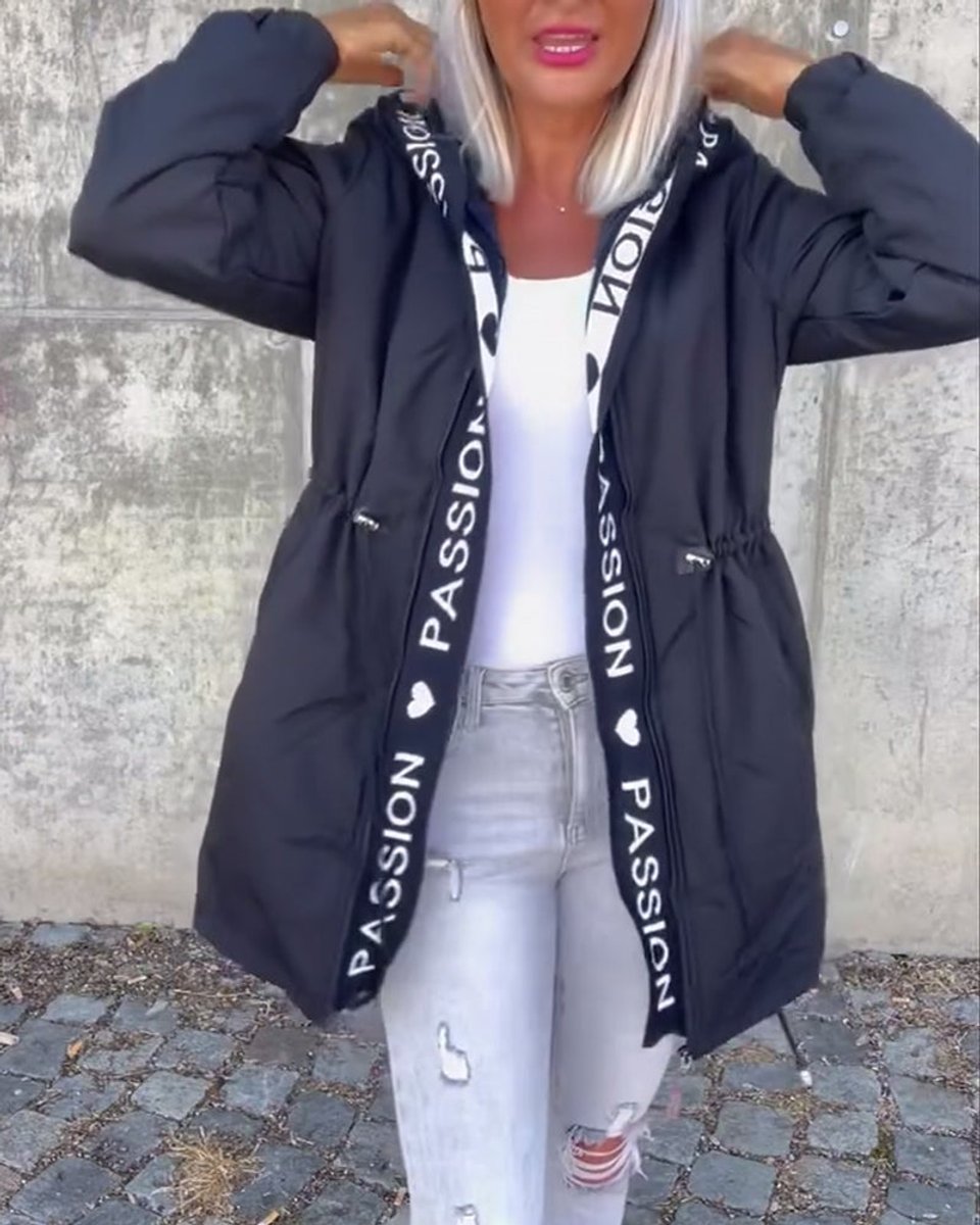 Women's Hooded Midi Parka Coat