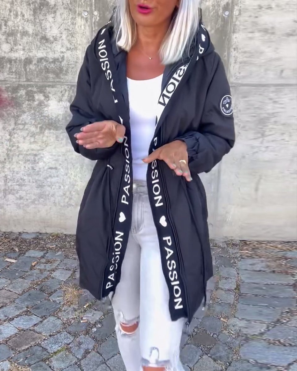 Women's Hooded Midi Parka Coat