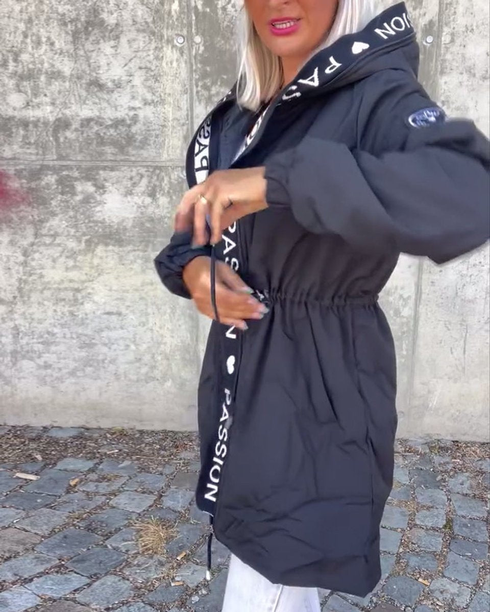 Women's Hooded Midi Parka Coat
