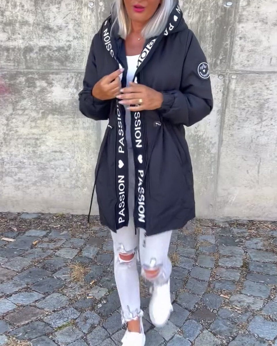 Women's Hooded Midi Parka Coat