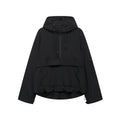 Women's Quilted Half-Zip Anorak Jacket - Black