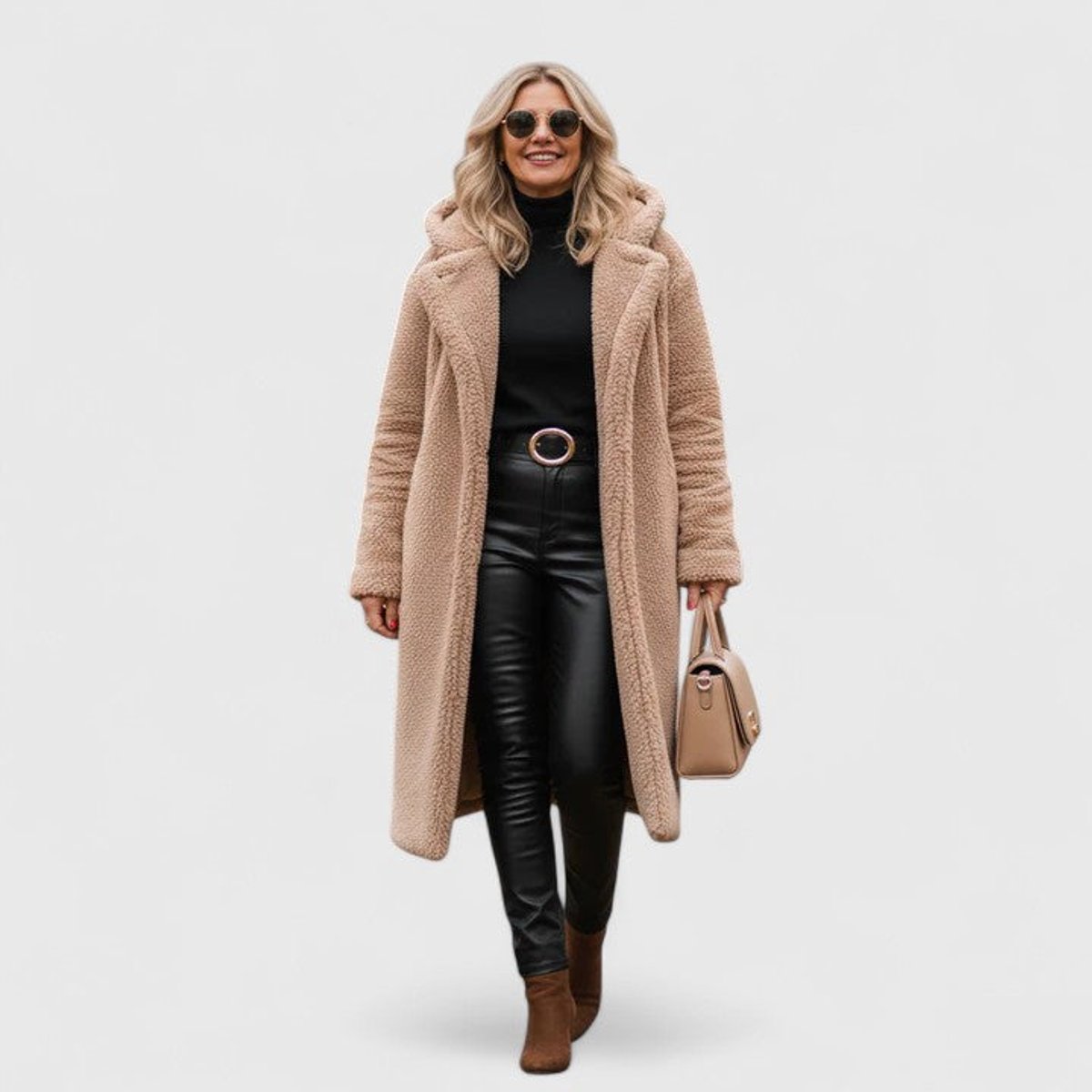 Women's Oversized Teddy Fleece Coat