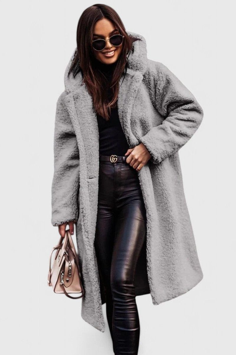 Women's Oversized Teddy Fleece Coat