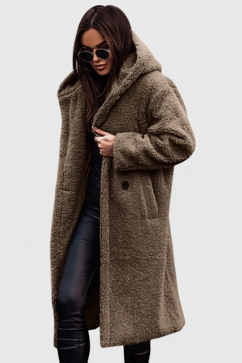 Women's Oversized Teddy Fleece Coat