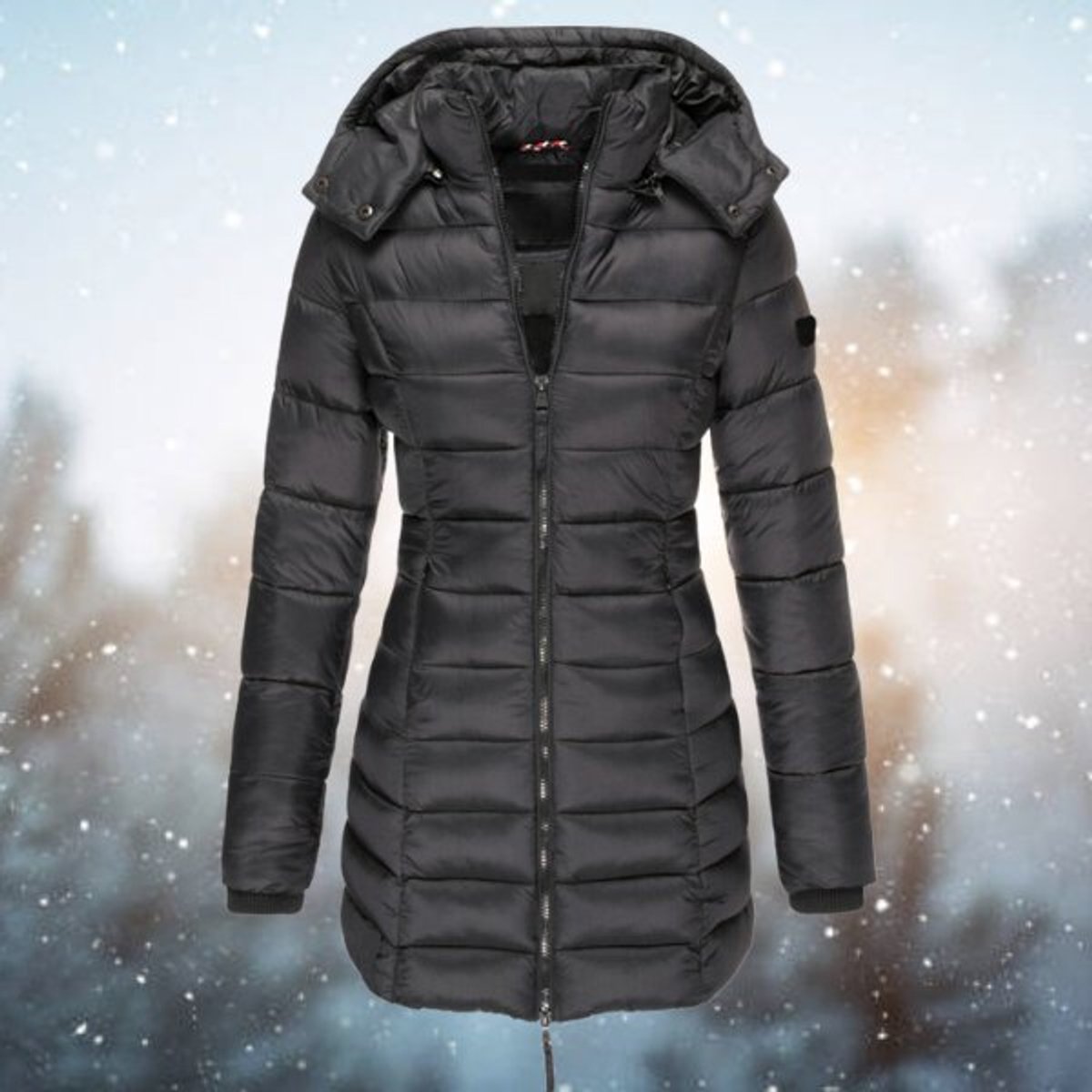 Women's Long Hooded Puffer Jacket