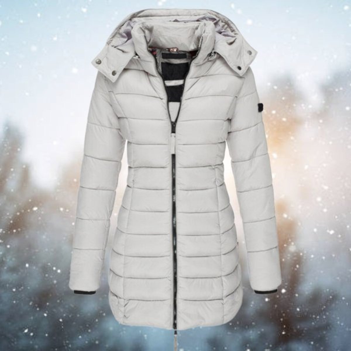 Women's Long Hooded Puffer Jacket