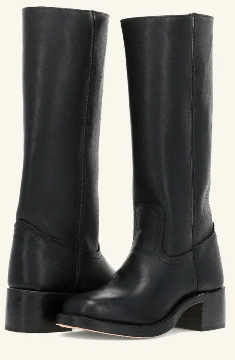 Women's Stacked-Heel Leather Western Boots