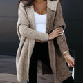 Women's Oversized Longline Open-Front Cardigan