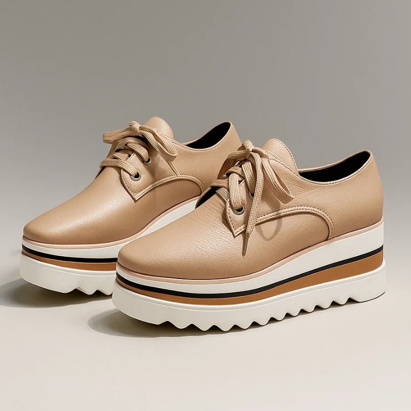 Women's Lace-Up Platform Oxford Sneakers