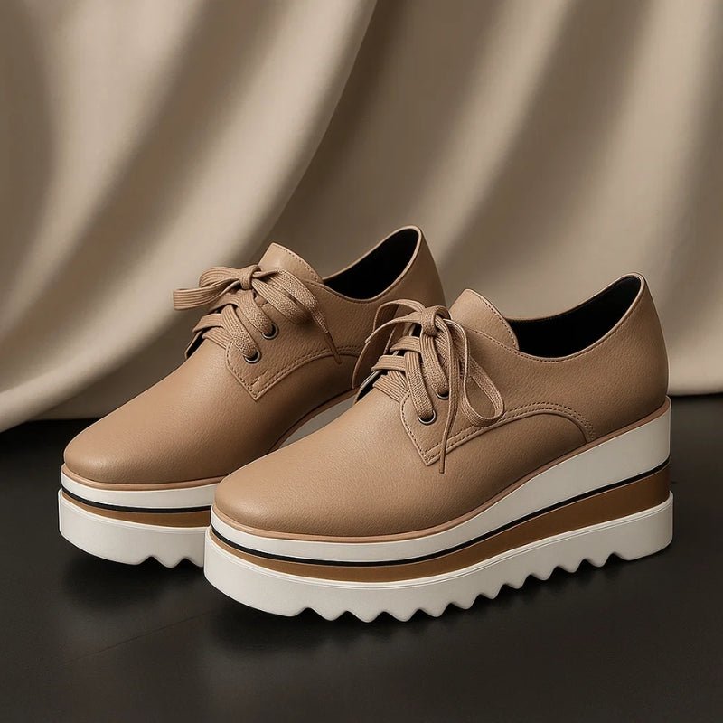 Women's Lace-Up Platform Oxford Sneakers