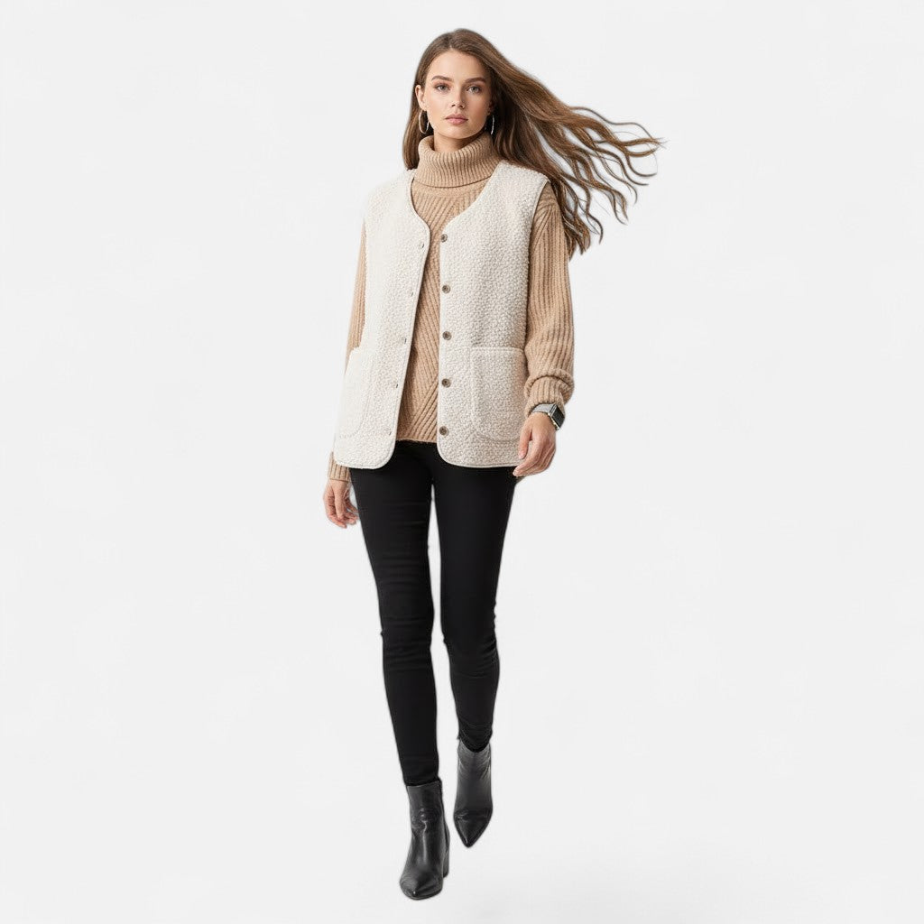 Women's Plush Soft Knit Blend Vest