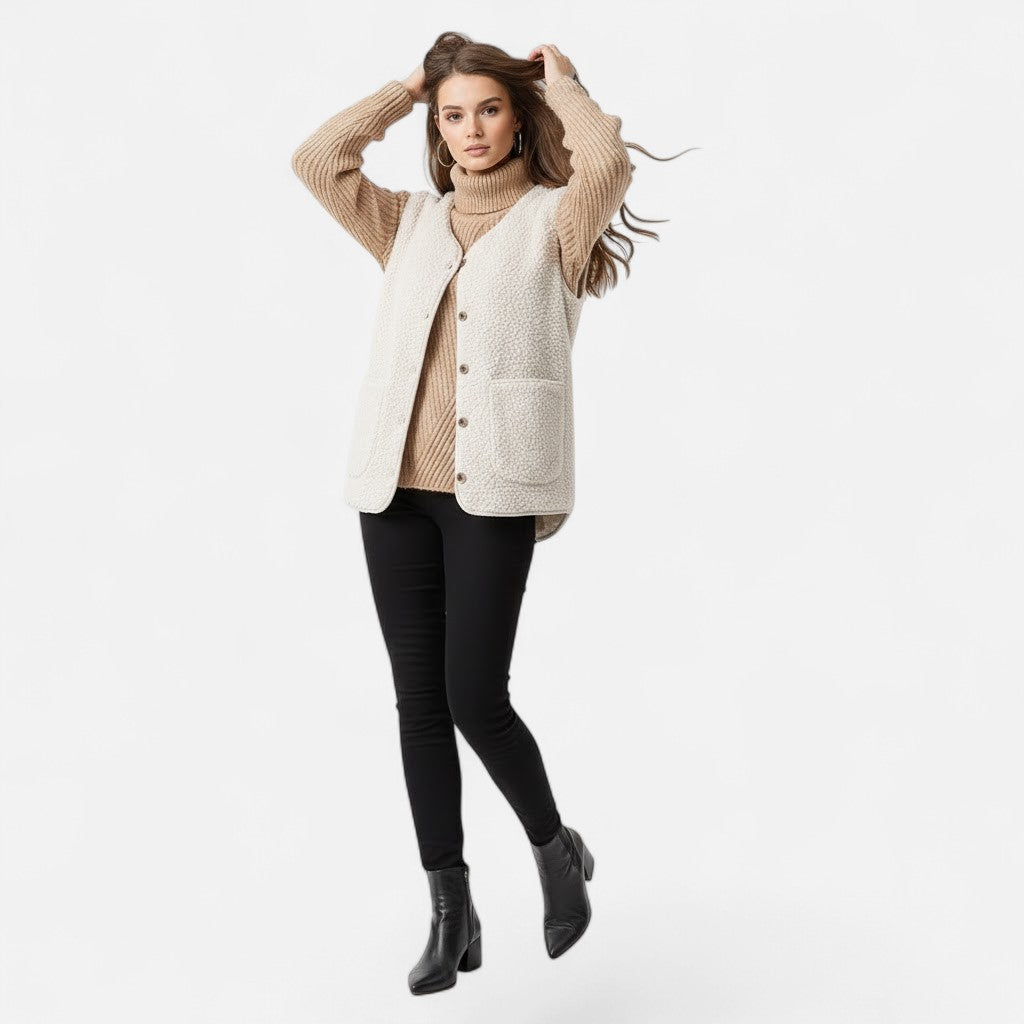 Women's Plush Soft Knit Blend Vest