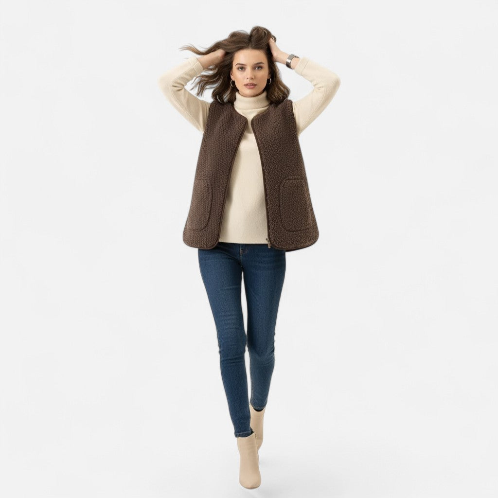 Women's Plush Soft Knit Blend Vest