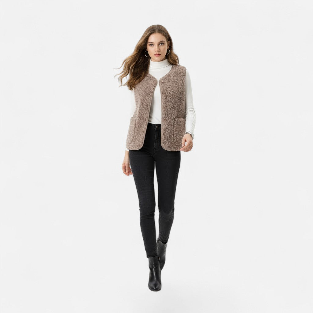 Women's Plush Soft Knit Blend Vest