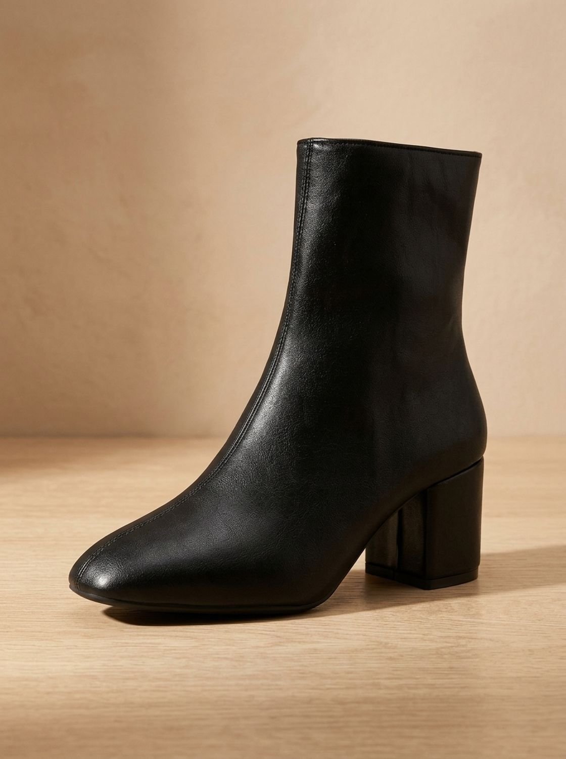 Women's Pointed Toe Chunky Block Heel Ankle Boots