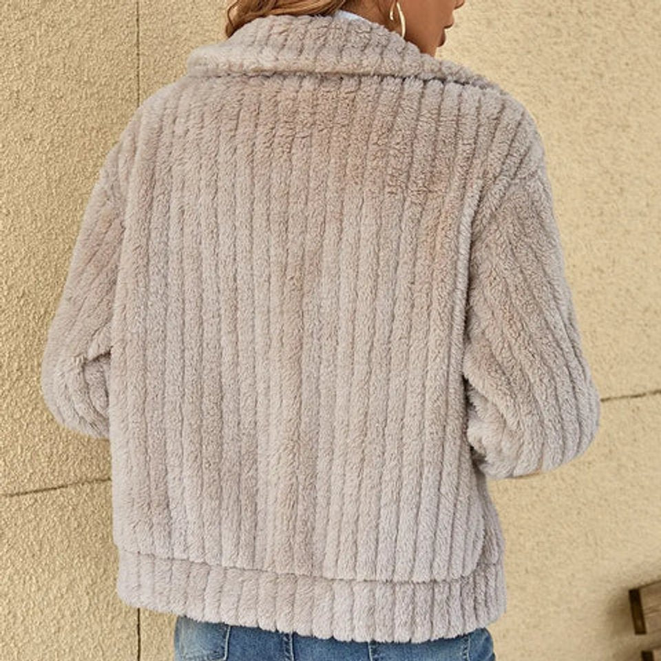 Women's Plush Fleece Zip-Up Jacket