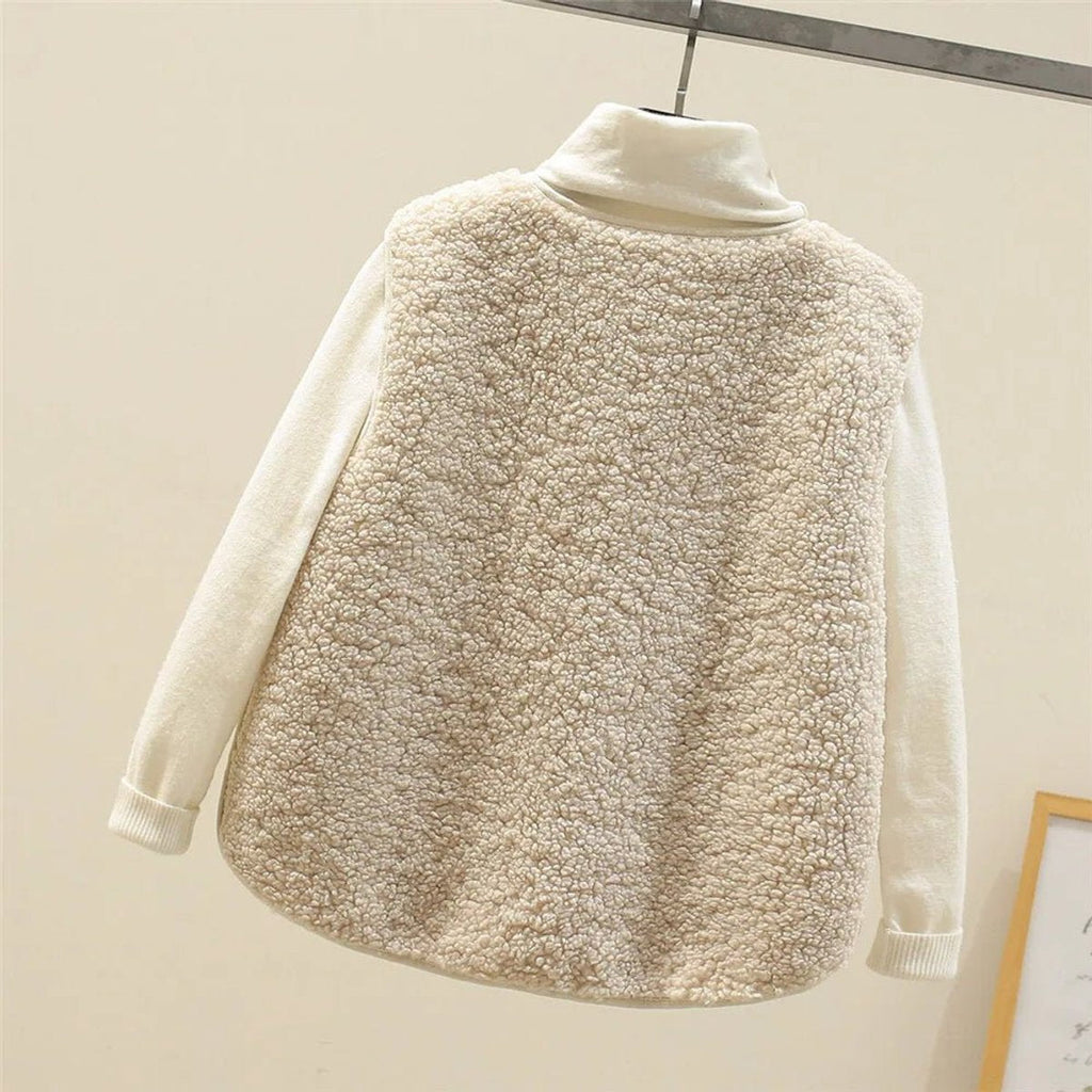 Women's Reversible Sherpa Fleece Vest