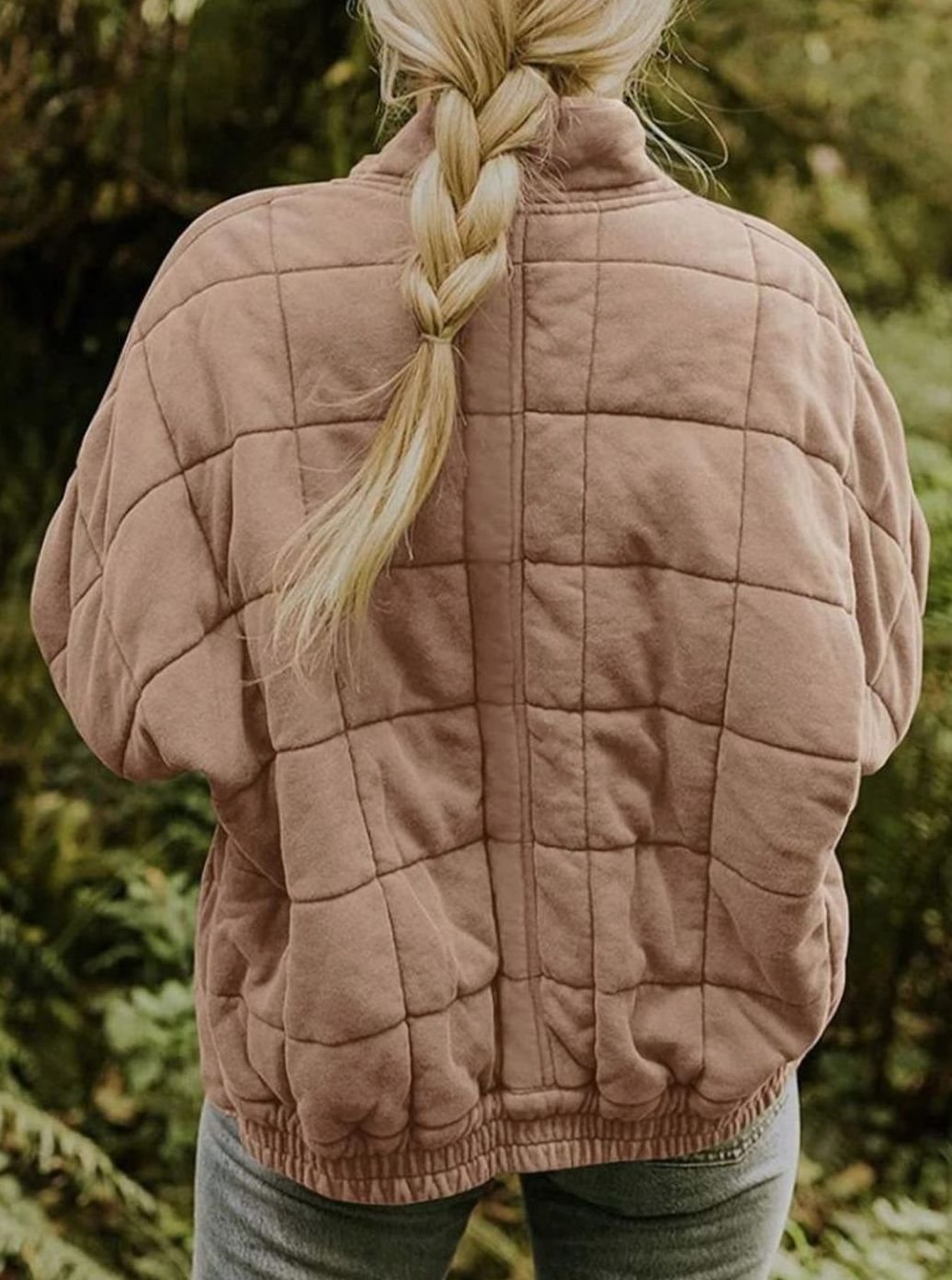 Women's Slim-Fit Diamond-Quilted Zip-Up Jacket