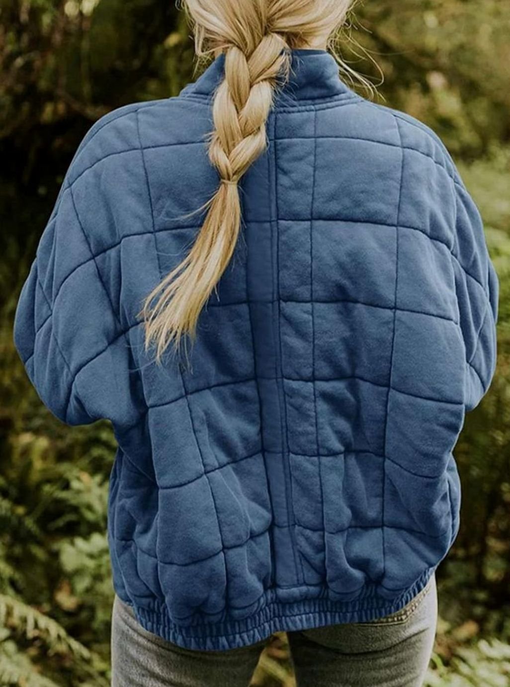 Women's Slim-Fit Diamond-Quilted Zip-Up Jacket