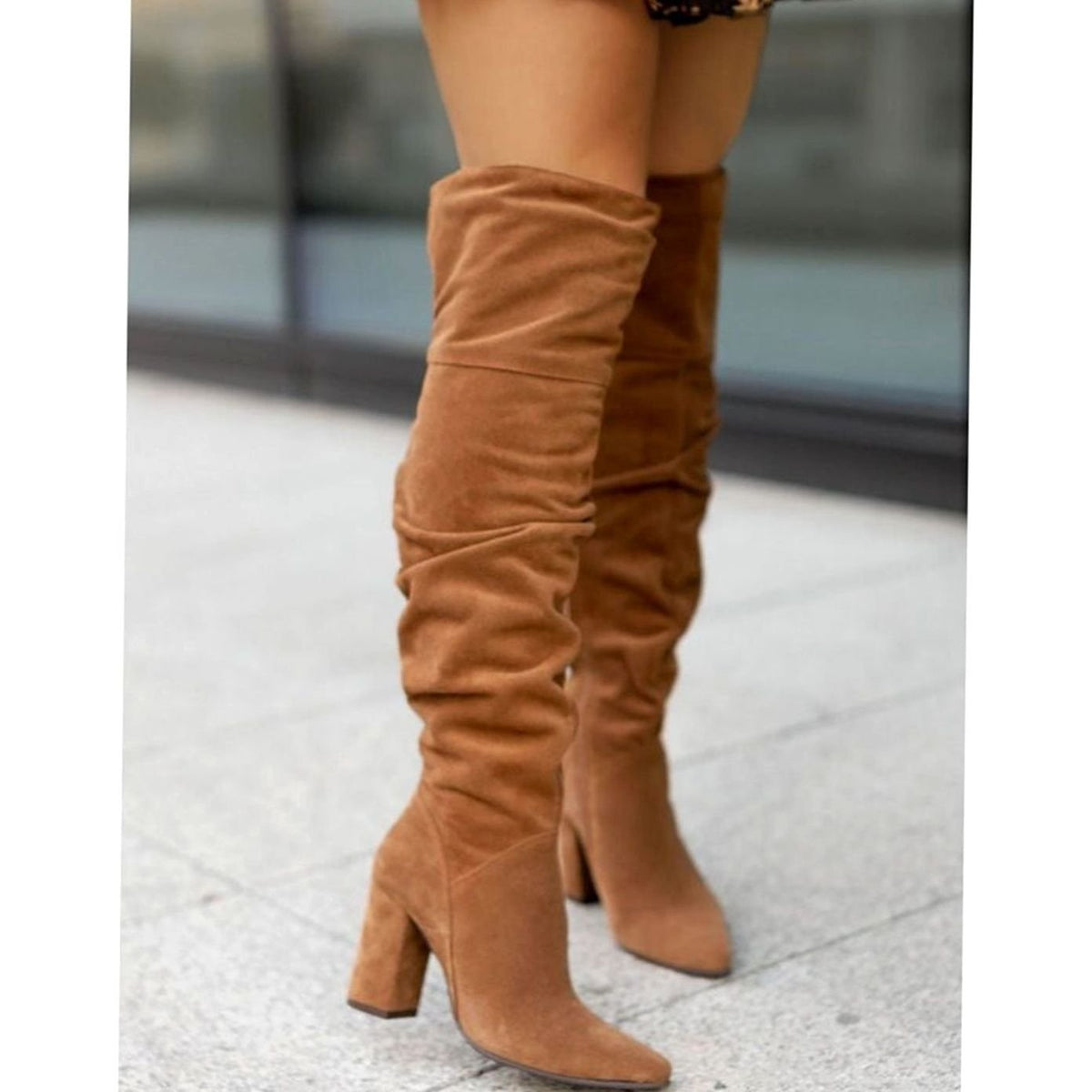 Women's Pointed-Toe Pull-On Over-the-Knee Boots