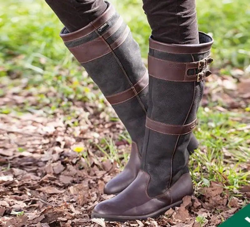 Women's Waterproof Knee-High Leather Boots