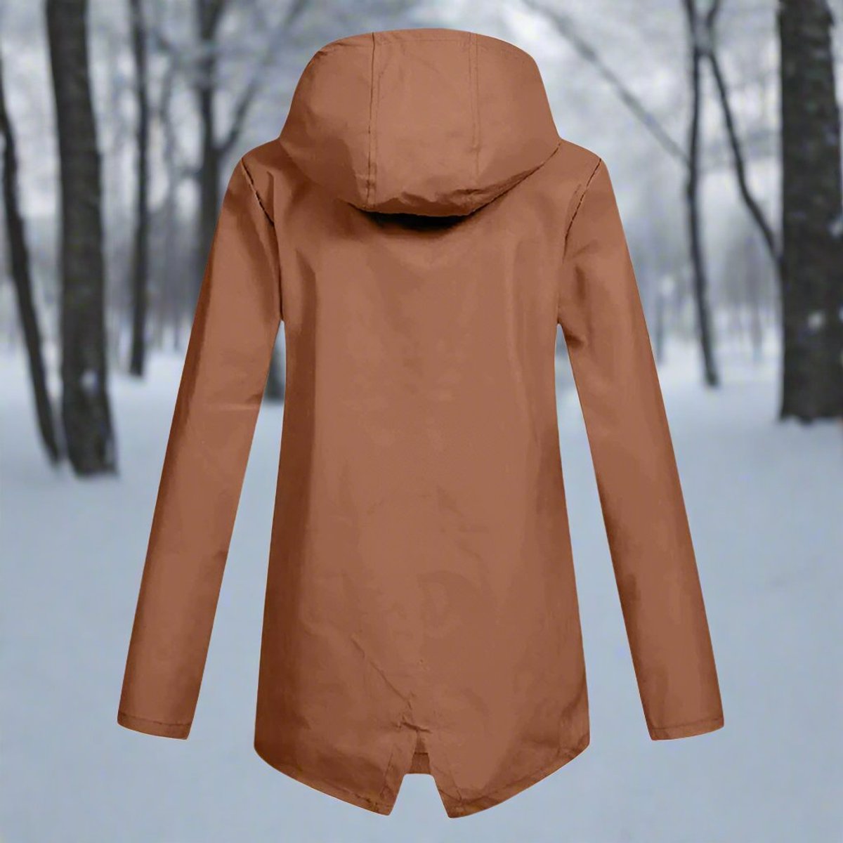 Women's Waterproof Longline Rain Jacket