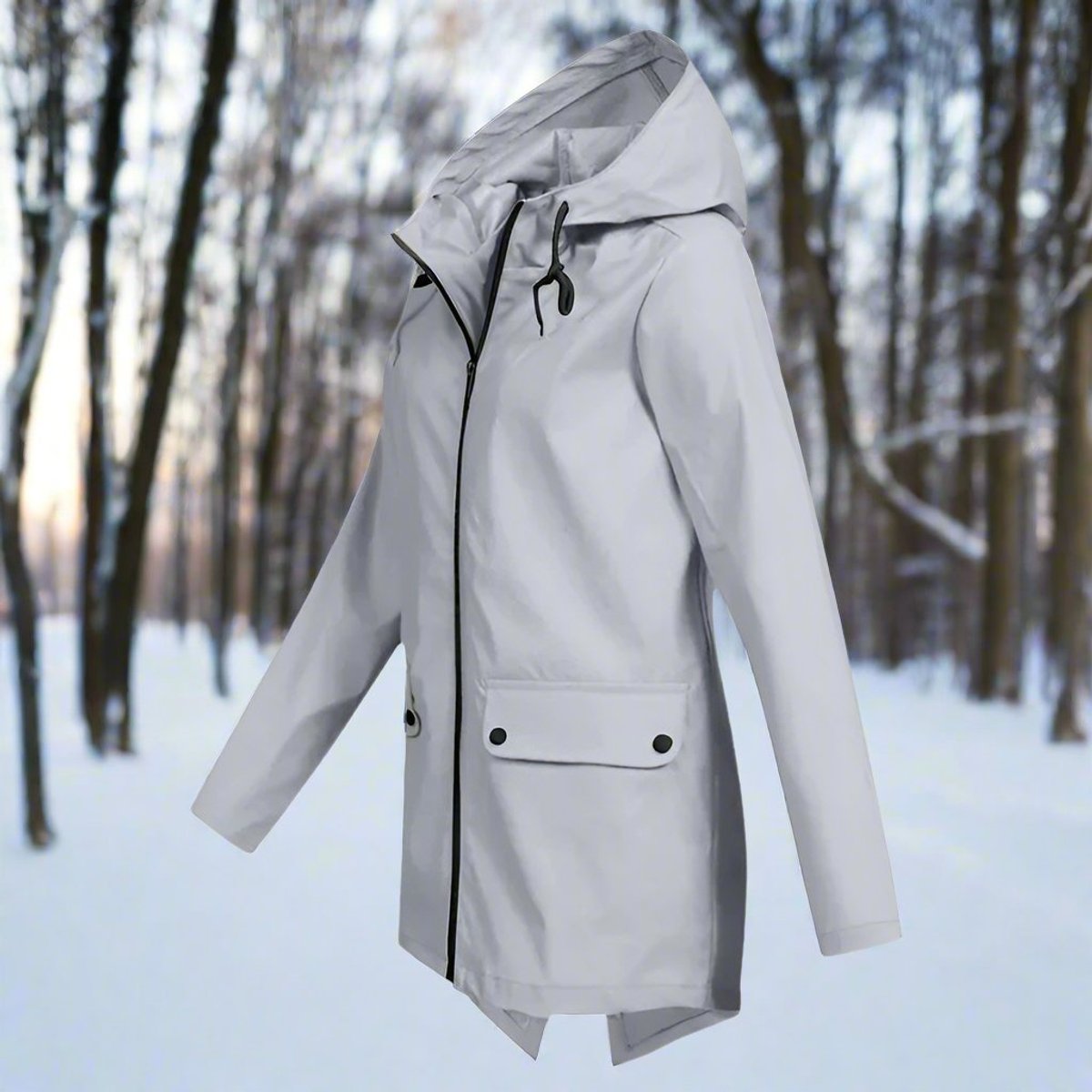 Women's Waterproof Longline Rain Jacket