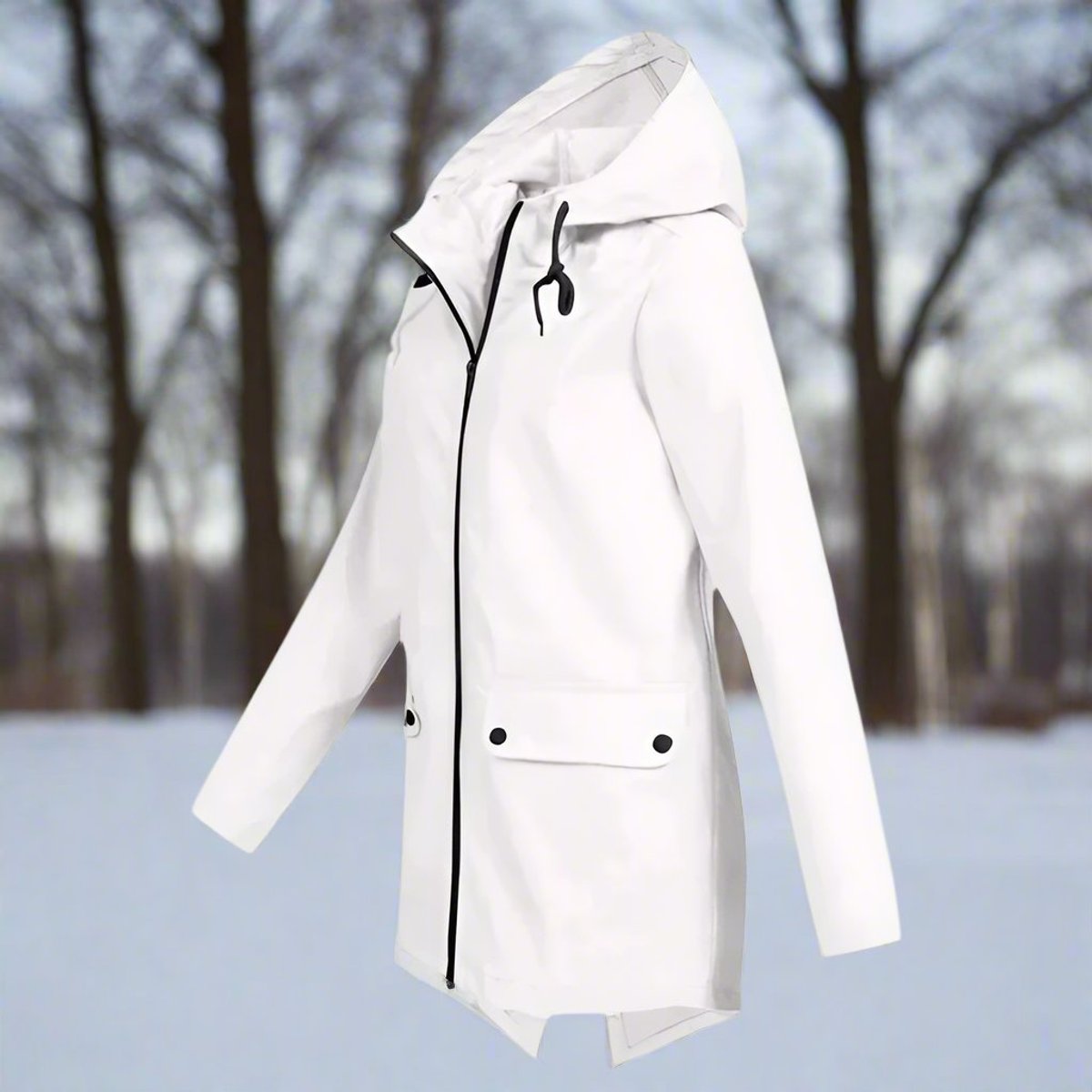 Women's Waterproof Longline Rain Jacket