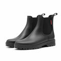 Women's Insulated Waterproof Rubber Chelsea Boots - Black