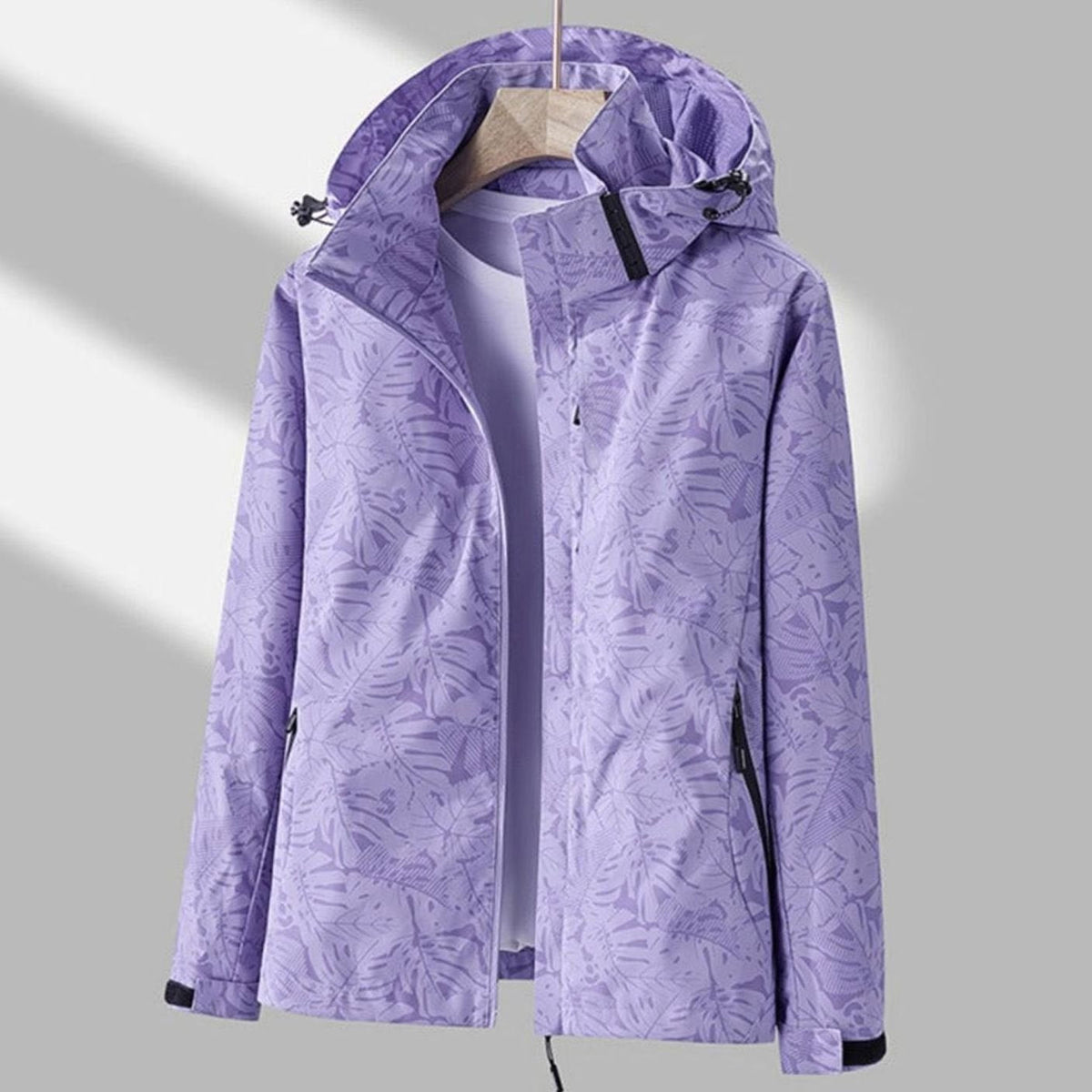 Women's Lightweight Waterproof Hooded Rain Jacket