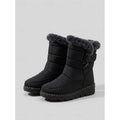 Women's Quilted Winter Boots - Black