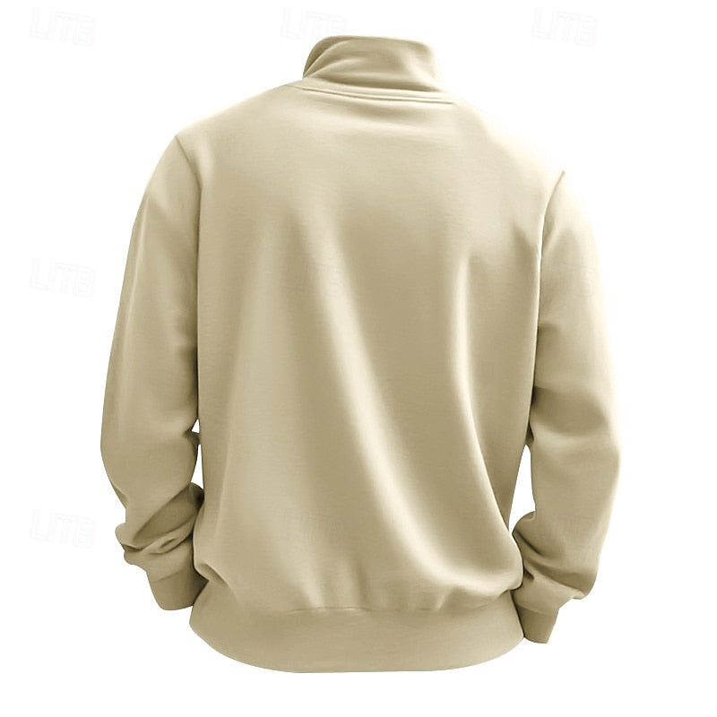 Women's Classic Quarter-Zip Relaxed Pullover Sweatshirt