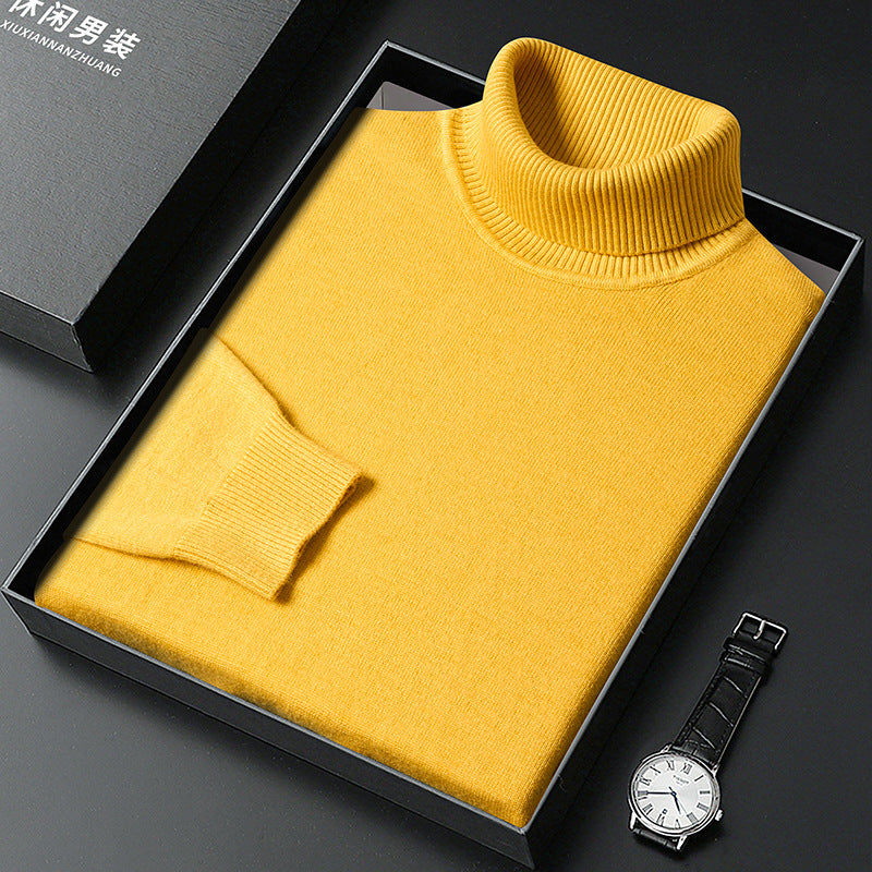 Men's Cashmere-Blend Turtleneck Sweater