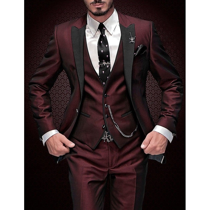 Men’s Three-Piece Waistcoat Occasion Suit