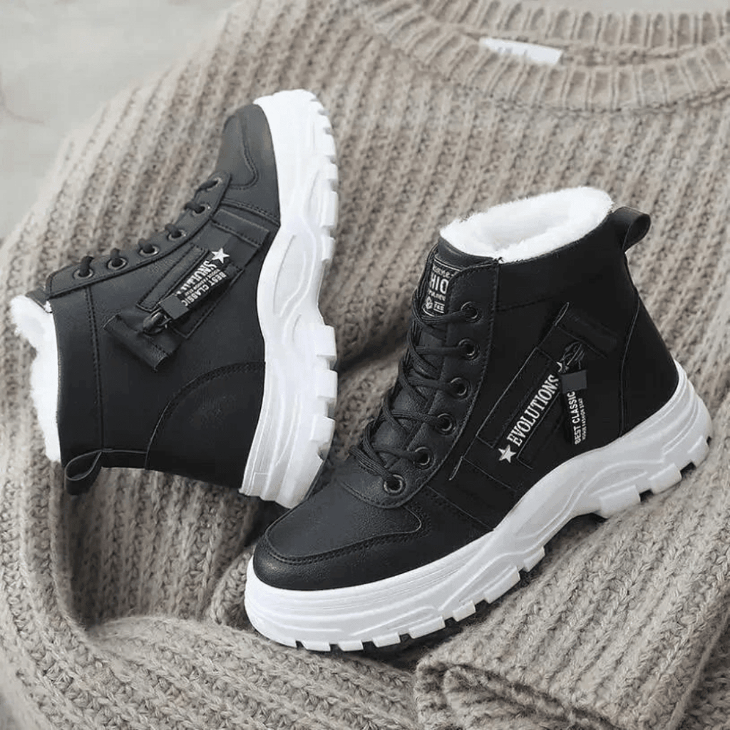 Women's Waterproof Insulated Winter Boots - Black