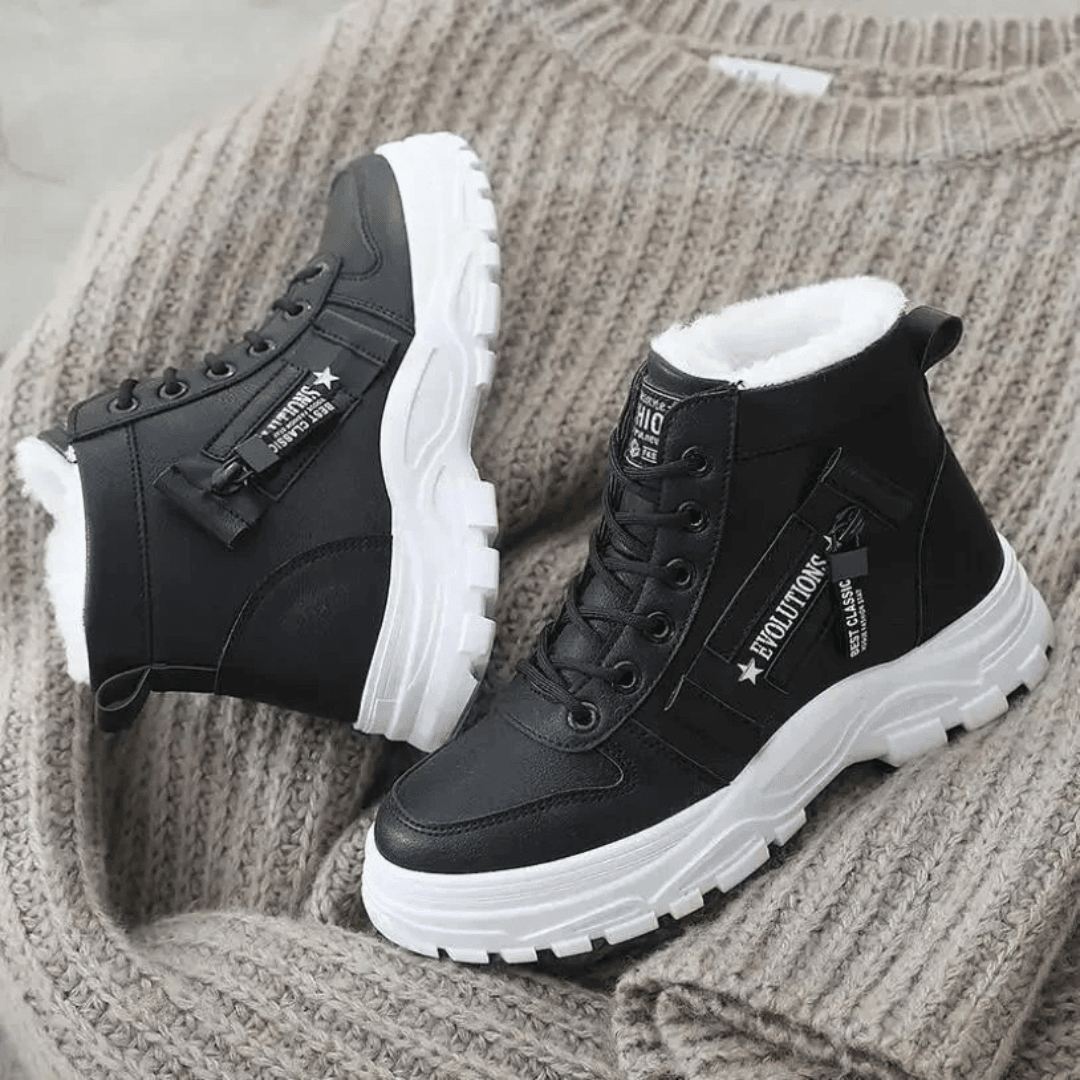 Women's Waterproof Insulated Winter Boots - Black