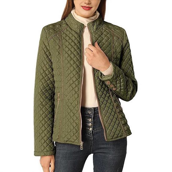 Women's Quilted Stand Collar Jacket
