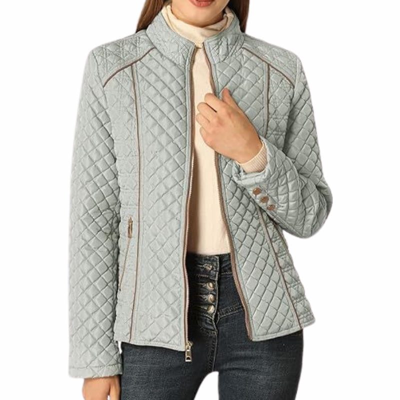 Women's Quilted Stand Collar Jacket